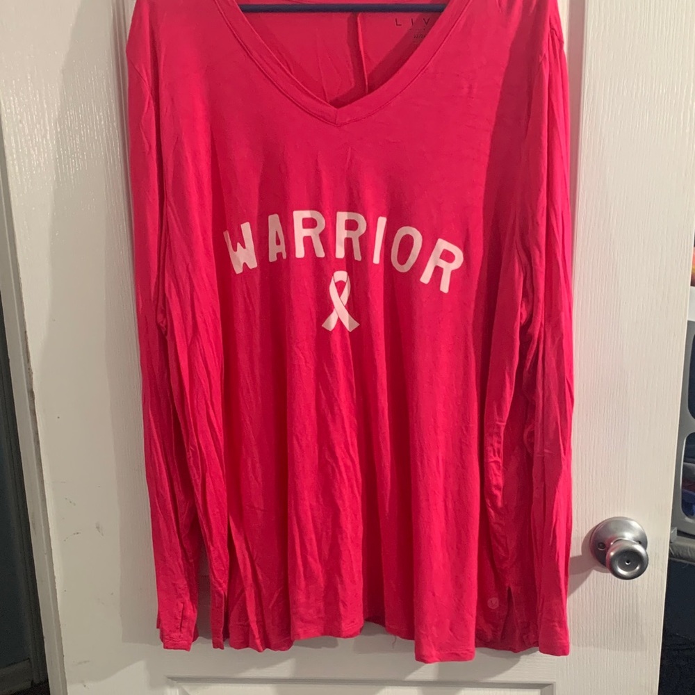 Livi Active Pink Warrior Long Sleeve Tee